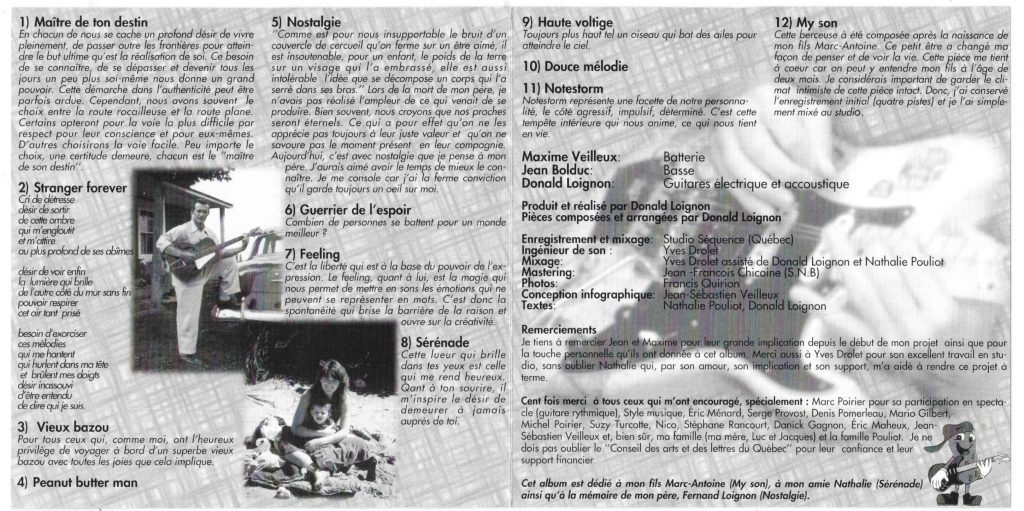 Maître de ton destin — Booklet — notes and credits