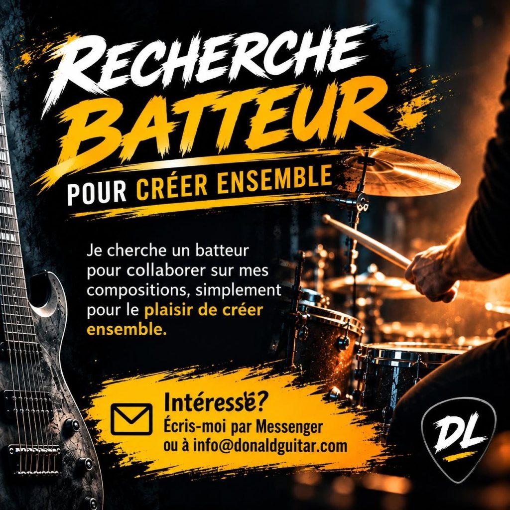 Poster: Donald Loignon is looking for a drummer to create together